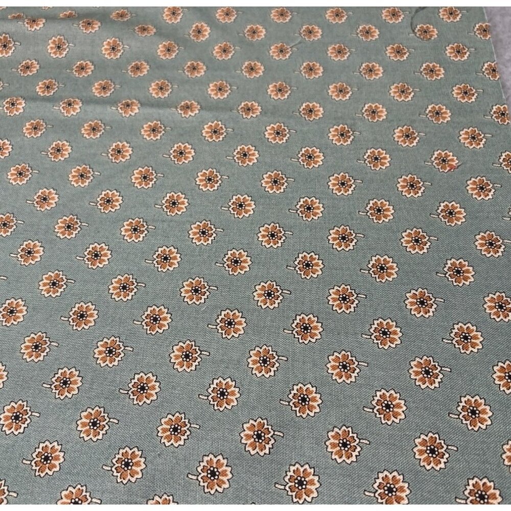 Andover Fabrics Green Floral Cotton Quilting Fabric by Kathy Hall 19x22"